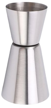 Dosatore Cocktail Doppio misurino in vetro Jigger con bordo rotondo e girovita sottile Misura dosatore for cocktail for baristi