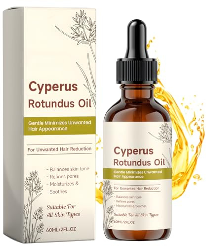 Cyperus Rotundus Oil for Hair Removal, Cyprus Rotundus Oil, Reduces Unwanted Hair Growth, Moisturizing and Skin-Soothing, 60ML