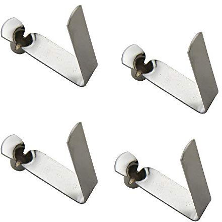 Mangobuy 50 Stück Einzelne Federknopf-Klammer Kajak-Paddel-Schnappfeder-Klammer Zeltstangen-Klammern Markisenzubehör Teleskoprohr Camping & Caravan & Stuhlrohrschloss (Knopfdurchmesser 7mm)