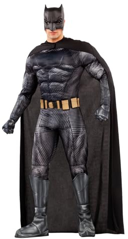 Funidelia Offizielles Batman Kostüm für Herren - Justice League, Dunkler Ritter Verkleidung für Erwachsene, Karneval, Halloween und Party Kostüme