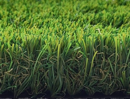 Hochwertige Kunstrasen Rasenteppich Soft für Garten - 200x550 cm - Florhöhe 33 mm - UV-Garantie 7 Jahre (DIN 53387) - Gewicht ca. 2867 gr/m²
