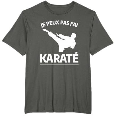Je Peux Pas J'ai Karaté Citation Drôle Pour Un Karatéka T-Shirt