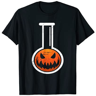 Halloween Chemistry Pumpkin Beaker Chemistry Lab Flask T-Shirt