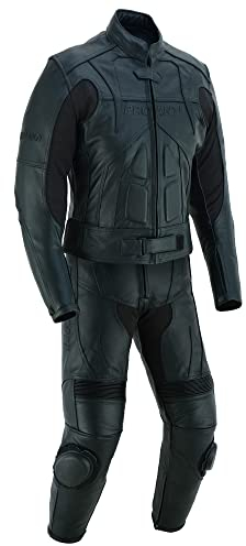 PROANTI Motorrad Lederkombi Racing Leder Kombi 2 Teiler Motorradkombi