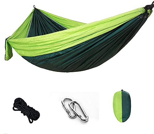 HäNgematte Camping Leichtes Nylon Tragbares ReisehäNgematte Mit Baumgurten FüR Rucksacktouren Reisen Strand Hinterhof
