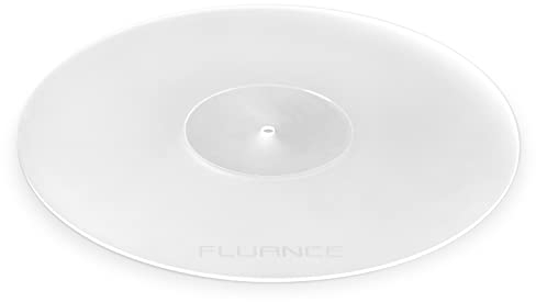 Fluance Tapis de plateau en acrylique pour platines – Réduit les vibrations pour une meilleure clarté sonore pour la lecture de disques vinyles, antistatique, usiné avec précision, compatible avec les