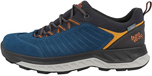 Hanwag M Blueridge Low Es Blau - Vielseitiger multifunktioneller Herren EcoShell Wanderschuh, Größe EU 44 - Farbe Seablu
