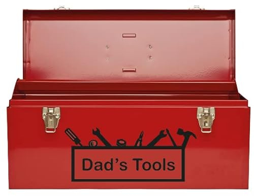 Personalised Vinyl Stickers for Father's Day - Custom Tool Silhouette Design - Perfect for Dad's Toolbox, Shed, or Workshop