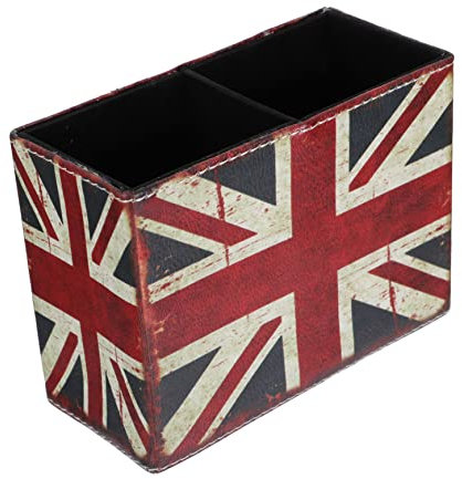 Ciieeo 3stücke Pu Leder Schreibtisch Organizer Stiftehalter Mit Flagge Multifunktionale Aufbewahrungsbox Für Bürobedarf Und Schreibtischzubehör Dekorativ Und Praktisch Für Zuhause