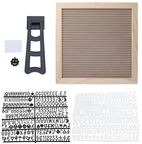 Navna Nachricht Board Set Holzrahmen DIY Nachricht Board Menüs Notizen Board Brief Board 10x10 Zoll Schild Mit 460 Buchstaben Brief Board Message Board Schwangerschaft Ankündigung Board Verän