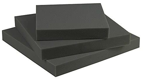 SEEBAUER living Schaumstoff Ultra Strong RG 60/70 (Sehr fest) 60 x 50 x 5 cm Schaumstoffplatte für Polster und Sitzkissen, Polsterschaumstoff als Zuschnitt für Sitzpolster