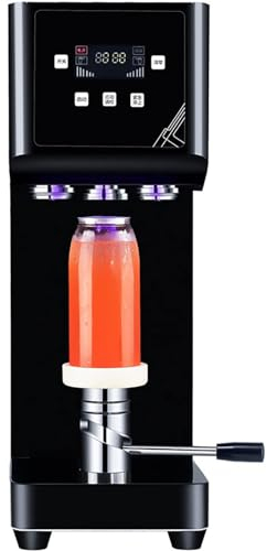 McbeAn Electric Can Sealing Machine, Tin Can Sealer With LCD Panel, 55 Mm/2.2 Inch Dia, Emergency Stop Function/Non-Slip Mat, High Precision Sealing, for Bars, Cafes, Restaurants, Beverage