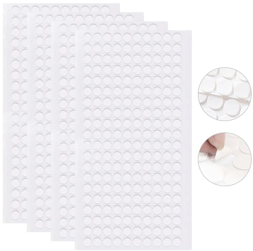 GIKPAX Pack of 800 Double-Sided Adhesive Dots, Round Transparent Stickers Removable Paste Dot Stickers for Festival Decoration (6MM)
