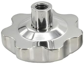 Flügelmuttern und -schrauben, M6 M8 M10 M12 Sternhandknopfmuttern Pflaumengriff Drehklemme Gewindebolzeneinsatzschraube Rändelmutter (Farbe: Silber, Größe: M12 (Kopf 42 mm) 3 Stück) (Color : Silver,