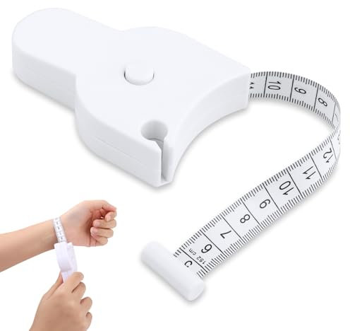 Mètre de Ruban de Corps, 150 cm Ruban à Mesurer le Corps, Rubans à Mesurer Rétractable, pour Taille Hanche et de Bras