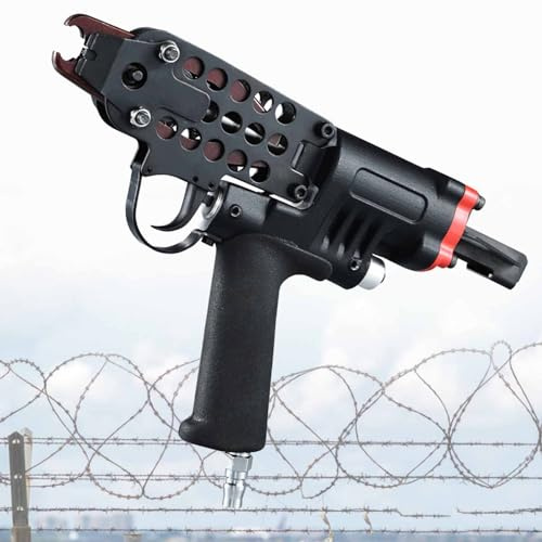 Grapadora neumática para cercas, herramienta de alicates de aire tipo C para jaulas de alambre, pistola de anillo C para anillos de cerdo