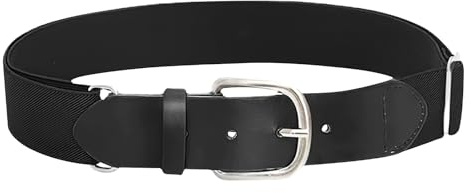 Fadbudss Elastic Belt for Kids, 60-80cm Stretch Adjustable Sports Belt for Boys Girls Aged 5-12 Youth, Smart Casual Jeans Belt for School Daily Wear Active Play Special Occasions (Black)