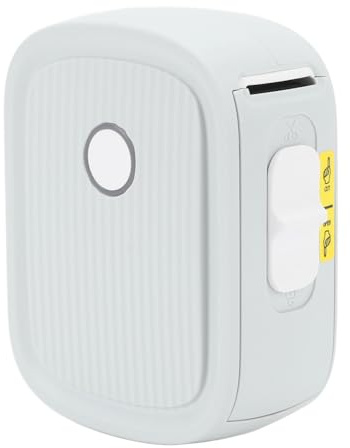 Asixxsix Mini-Etikettendrucker, 203 DPI Aufkleberhersteller, Tragbarer BT-Thermodrucker für das Heimbüro, Tragbarer Thermoaufkleber, Etikettendrucker für Kleine Unternehmen