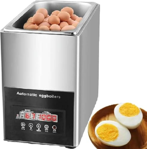 Hervidor De Huevos Eléctrico Comercial De Acero Inoxidable,Hervidor De Huevos Comercial Totalmente Automático,Puede Hervir 50 Huevos Blandos Y Semiduros,220V