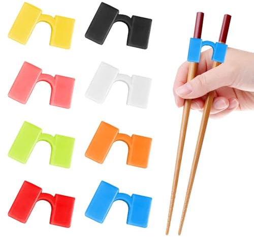 Assistente Bacchette Da 8 Pezzi, Oggetti Di Scena Per Allenamento Con Bacchette Per Principianti, Porta Bacchette Riutilizzabile, Connettore Assistente Bacchette, Accessori Per Bacchette