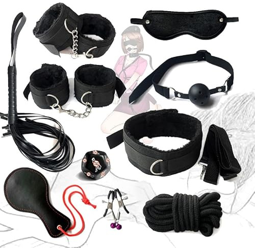 QiKKago Set Fitness da 10 Pezzi per L'Allenamento Dell'Equilibrio, Ampio Kit di Accessori (Nero)-Q