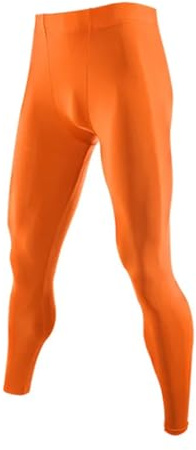 JBJYGSG 3/4 Basketball Hose Tights Winter Frühling Herbst Männer Laufhose Gym Hosen for Männer Basketball Fußball Fußball Fitness Übung Sport Lange Leggings Für Basketball Fitness Joggen(Orange,L)