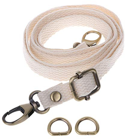 Correa de hombro ajustable de lona para viaje, asa cruzada, bolsa cruzada, cinta de repuesto para envolver regalos, a