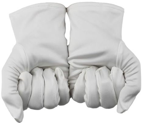 LIFKOME 24 paires Microfibre Blancs Polyester Statiques sans Poussière pour Cuisine Nettoyage et Manutention Restauration