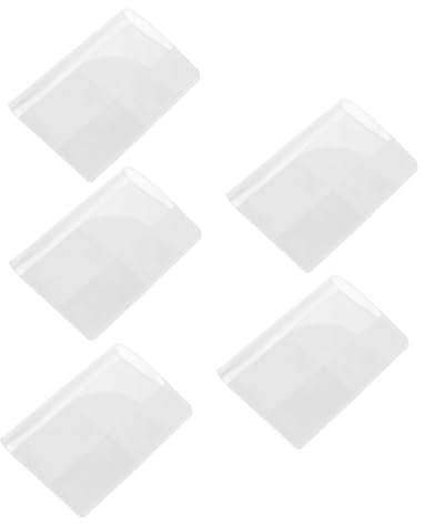 WEKAMOS 5 Stück Teiliges Transparentes Wasserabweisendes Passport Bag aus PVC Schützende Dokumentenhüllen für Reisen Mehrfach Nutzbar Praktische Passhüllen für Familie und Vielflieger