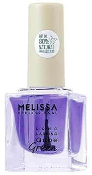 Melissa Smalto Unghie Long Lasting Qube Linea Green 10 ml | 80% Ingredienti Naturali – Vegan Friendly, Senza TPO, Formula Long Lasting (Trasparente)