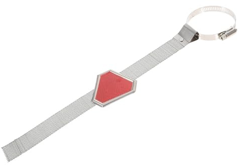 CONGARTENO Bande Antistatique Voiture Triangulaire en Métal Fixation à Vis Sangle Électrostatique Suspendue pour Pot D’Échappement Accessoire Auto Sécurité Hiver Décharge Statique Fiable