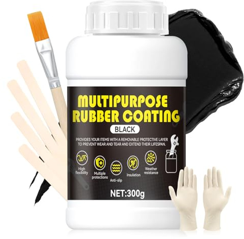 Miioto Multi Purpose Rubber Coating, Caoutchouc Liquide, Peinture Caoutchouc pour la Protection des Pinces et des Outils de Bijouterie, Souple, Isolant, Durable et Adapté, 300g, Savons, 150ml