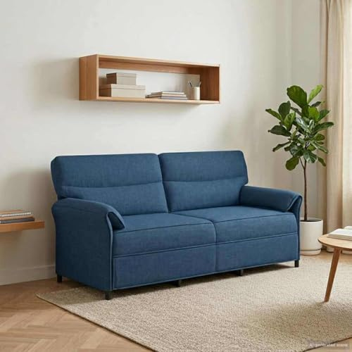 sephironlbb Sofa Couch 100% Polyester Metallrahmen MDF Sperrholz Zweisitzer mit Schlaffunktion und Bettkasten für Wohnzimmer Gästezimmer Lounge komfortable Polstergarnitur