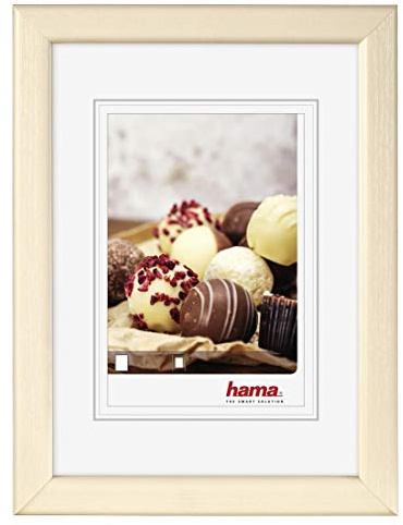 Hama Kunststoff-Bilderrahmen, Cremeweiß, 10 cm x 15 cm