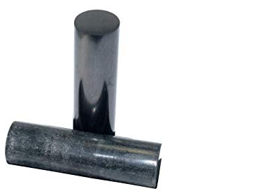 Schungit und Talkchlorid Zylinder Set, Pharaonenzylinder „Harmonizer“, poliert 3x10cm | Prüfzertifikat | Direktimport