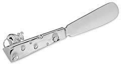 Buttermesser-Garnitur 6-teilig, Käse/Maus, versilbert, per Stück L 14,5cm, H 2,0cm, D 1,0cm