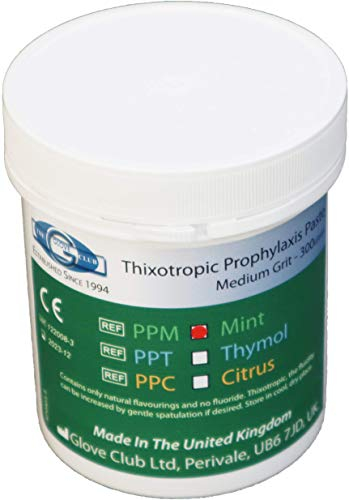 Glove Club Ltd Prophy Paste Thixotropic Mint 300gram Medium Grit Pink Teeth Polishing Cleaning Stain Removal