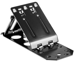 HEYNER® Radvorleger Unterlegkeil klappbar 1 Stück KFZ universal Wegroll-Stopp, Schwarz