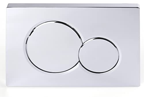 Dual-Flush Actuator Plate for Concealed Cisterns Polished Chrome Compatible with 115.770.21.5 Sigma01 Series
