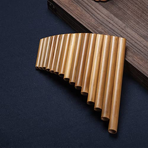 KESHUO Panpipes 15 Tube Bambus Panpipes Anfänger Studenten Erwachsene G Tuned Panpipes Studentische Panflöte (Color : 02)