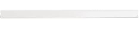 DONAU Universal Klemmschienen / 10 Stück/Klemmschiene DIN A4/ 6mm für circa 60 Blatt/Klemmleiste für Sichtschutzstreifen/Befestigungs-clips/PVC Kunststoff/Weiße