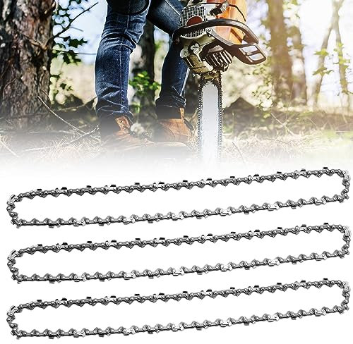 3 Pezzi Catene per Motosega 3/8LP 40 Maglie Di Trasmissione 1,1mm 25cm, Catena Ricambio Motosega per Catena Motosega Da 6 Pollici, Catena Della Motosega per Lavorazione Del Legno Rifinitura Giardino