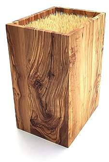 Messerblock squaremood Holzmesserständer Messerhalter handgemacht aus Olivenholz