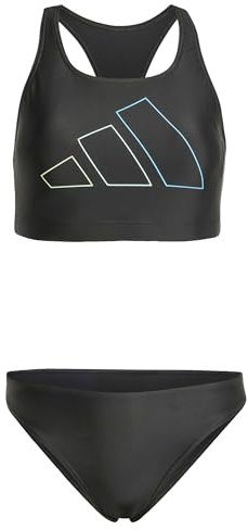 adidas Donna Big Bars Y-Back Bikini, Black, 32