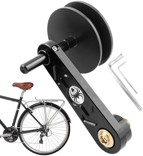 Kettenspanner Fahrräder,Singlespeed Kettenspanner | Hochfester Fahrradkettenspanner, Einsteller, Fahrradkettenführung | Robuster Kettenspannungseinsteller, Single-Speed-Konverter für Outdoor-Radfahren