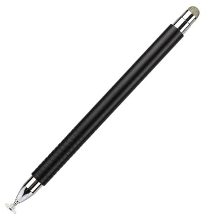 WATIIFUFU Magnetic Stylus Pen with Disc Tip for Precise Positioning, Aluminium Alloy Material, Black Colour, Universal Touch Screen Stylus Pen Suitable for Tablets and Phones