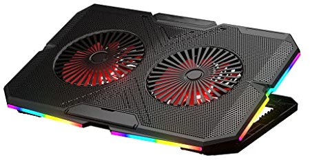 MEIBAOGE 11-18 Inch Portable Laptop Cooler Notebook Cooling Base USB Powered with 2 Quiet Fans for Most Notebooks