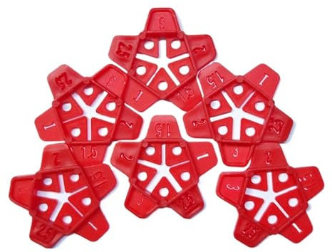 50 Stück 5 Größen Fliesenabstandshalter Clips Keil Keramik Nivellierungssystem For Boden Wand Fliesen Lücke Nivellierungssystem Bauwerkzeuge
