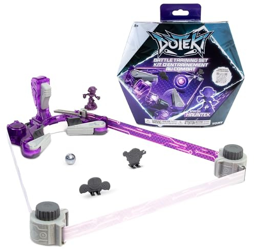 Doteki Battle Set Spiritek, Multiplayer Action Game for Kids with High-Speed Battle Controller, 4 Elemental Factions, Collectable Champions, Health Key, Custom Arena, Ages 8+