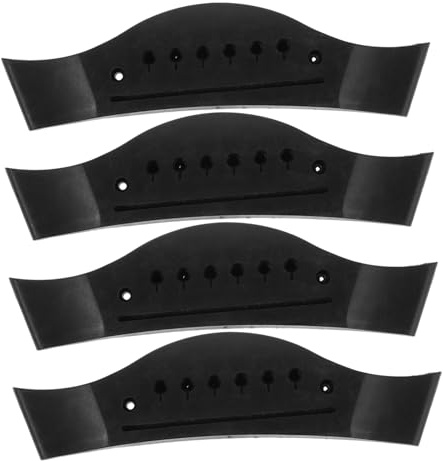 Warmhm 4stücke Gitarrensteg-sattel Ersatz Für Akustikgitarrensteg Gitarrenstege Akustikgitarrenstegstege Für Diy-gitarrenmaterial Gitarrenstegstege